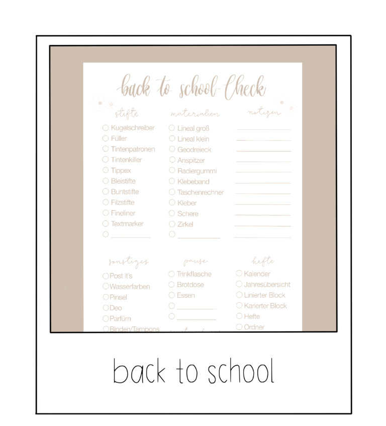 Printables Schule